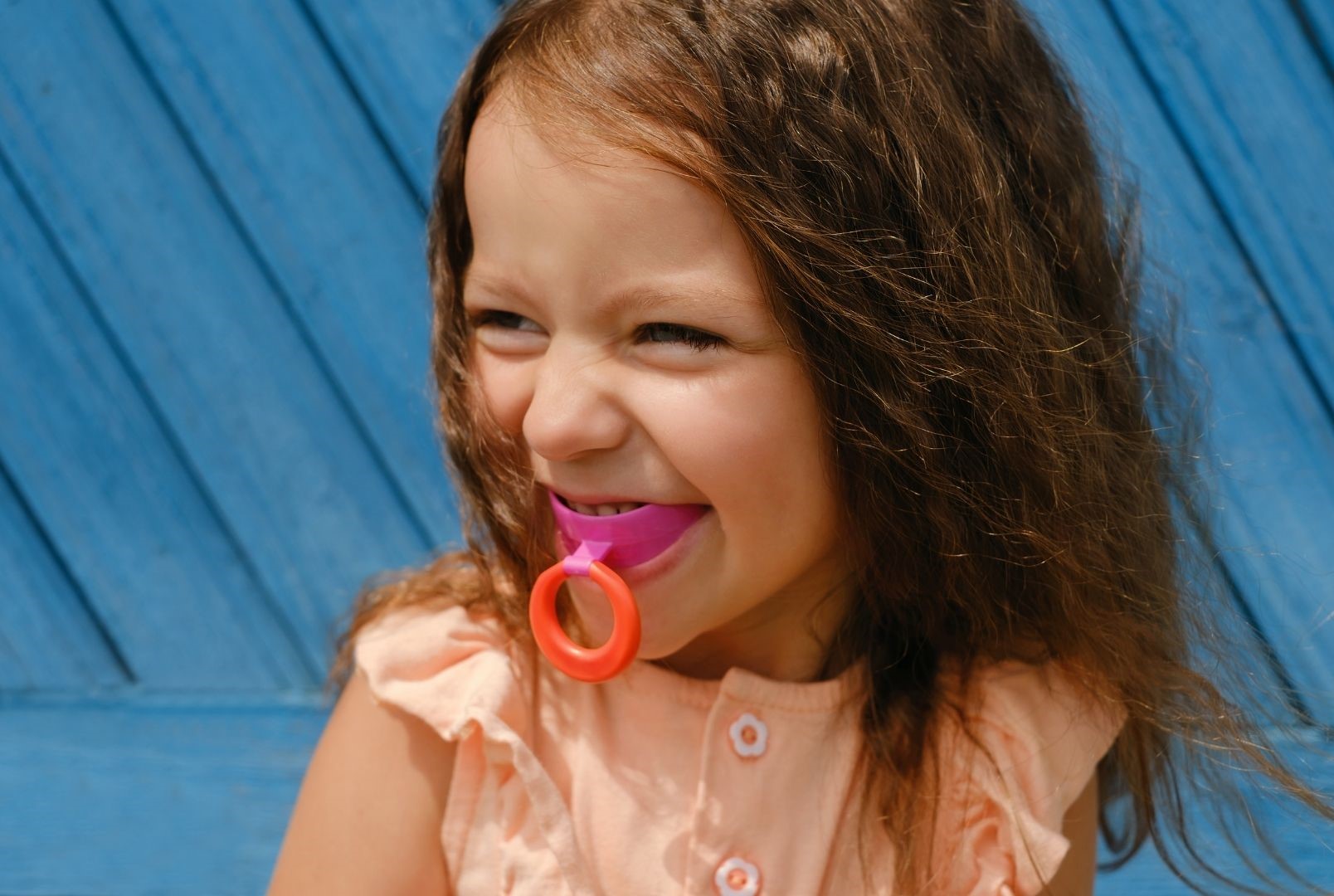 Little girl with Mouthguard